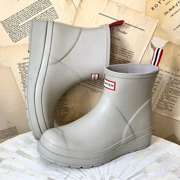 Free People Hunter Play Short Nebula Wellies Boot Matte Zinc Gray - Picture 4 of 8